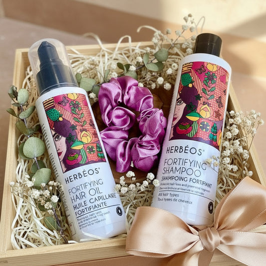 Duo fortifiant repousse des cheveux – soins naturels du Figuier d’Orient à base d’huile de pépins de figue de Barbarie et d’actifs végétaux, pour stimuler la croissance et renforcer la fibre capillaire.