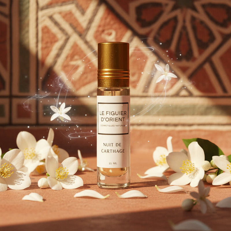 Nuit de Carthage – Parfum naturel au musc blanc et violette pure | Le Figuier d’Orient