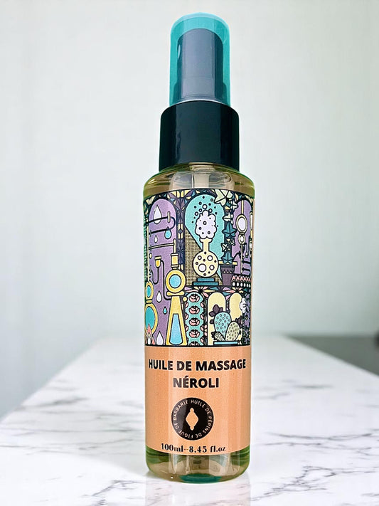 Huile de massage bien-être à la fleur d'oranger