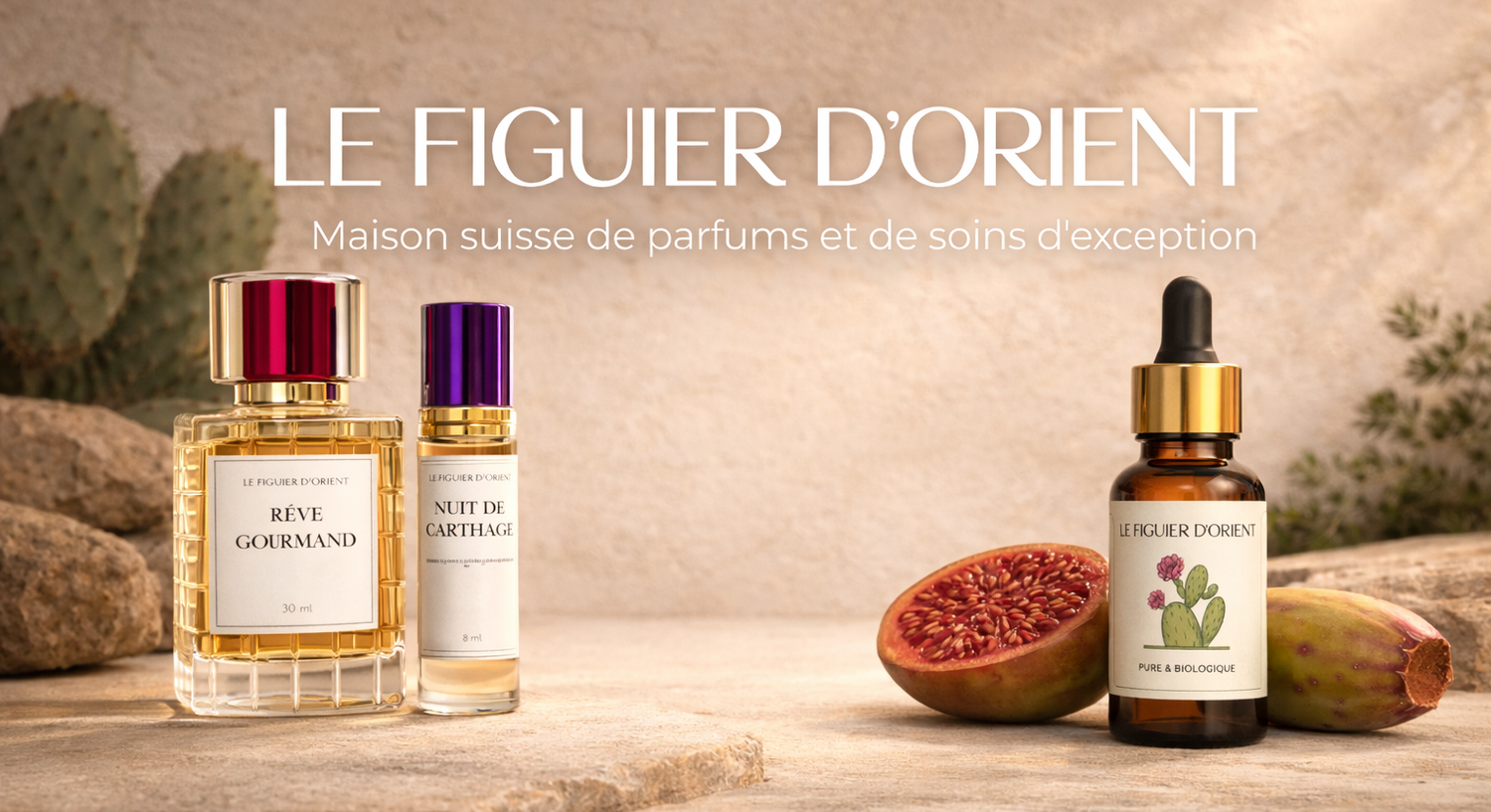 Huile de pépins de figue de barbarie et parfums d'exception soins naturels d'inspiration orientale Le Figuier d'Orient
