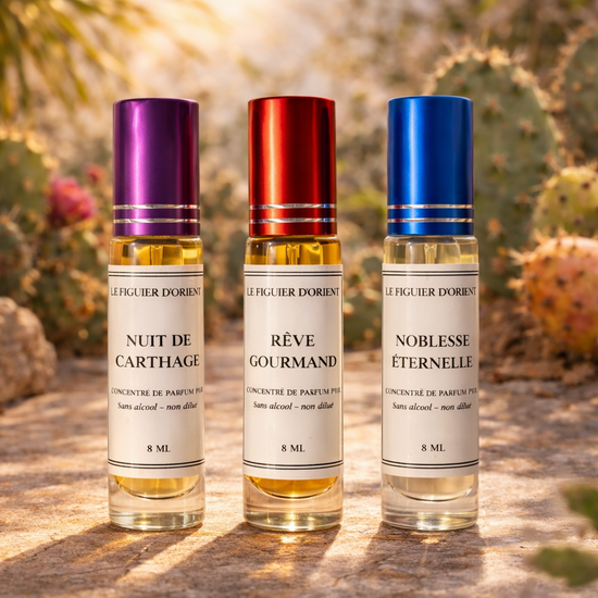 musc parfumés du figuier d'orient - musc oriental concentré sans alcool, parfum naturel, soins naturels à l'huile de figue de barbarie, huile de parfum pur Le Figuier d'Orient
