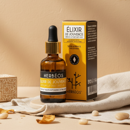 Élixir de Jouvence Le Figuier d’Orient, sérum anti-âge naturel à la figue de Barbarie et au Néroli. Hydrate, lisse et régénère la peau en profondeur.